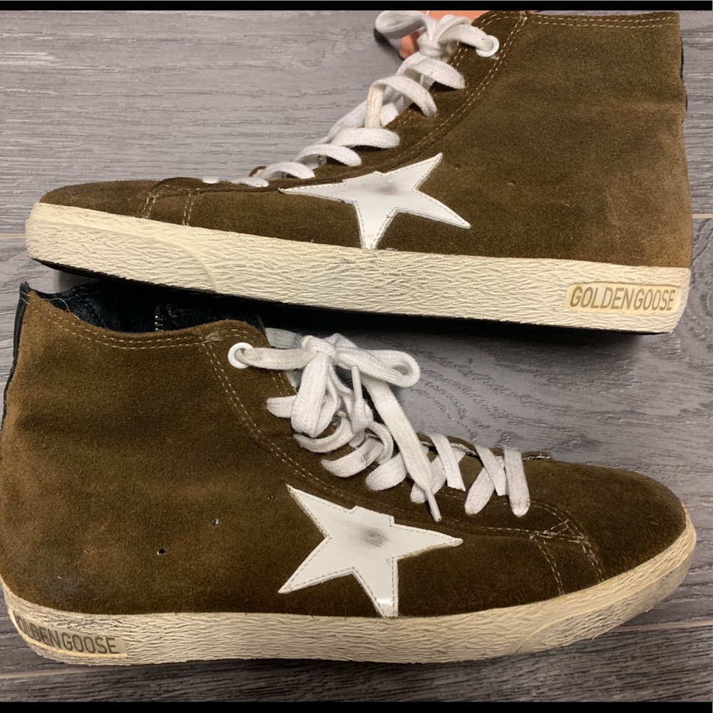 Chocolate brown suede Francy Golden Goose 39